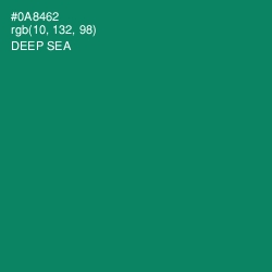 #0A8462 - Deep Sea Color Image