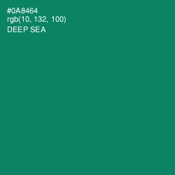 #0A8464 - Deep Sea Color Image