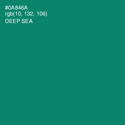 #0A846A - Deep Sea Color Image