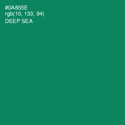 #0A855E - Deep Sea Color Image