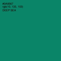 #0A8567 - Deep Sea Color Image