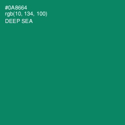 #0A8664 - Deep Sea Color Image