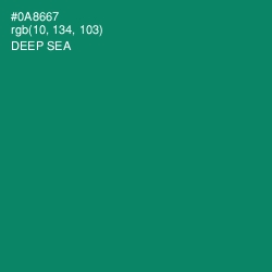 #0A8667 - Deep Sea Color Image