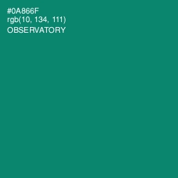 #0A866F - Observatory Color Image