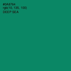 #0A8764 - Deep Sea Color Image