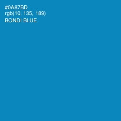#0A87BD - Bondi Blue Color Image
