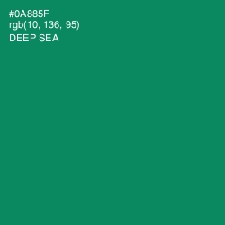 #0A885F - Deep Sea Color Image