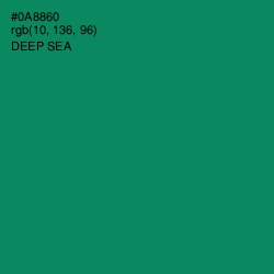 #0A8860 - Deep Sea Color Image