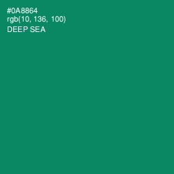 #0A8864 - Deep Sea Color Image