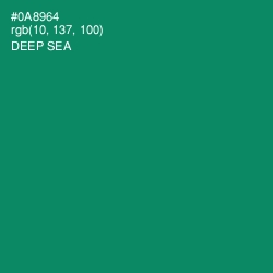 #0A8964 - Deep Sea Color Image