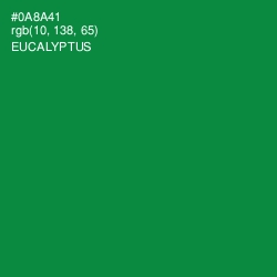 #0A8A41 - Eucalyptus Color Image