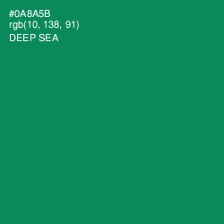 #0A8A5B - Deep Sea Color Image