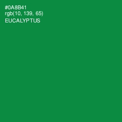 #0A8B41 - Eucalyptus Color Image