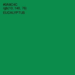 #0A8C4C - Eucalyptus Color Image