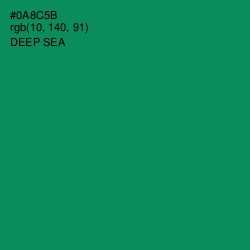 #0A8C5B - Deep Sea Color Image