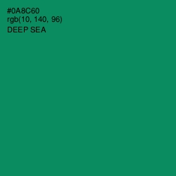 #0A8C60 - Deep Sea Color Image