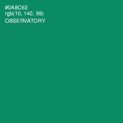 #0A8C63 - Observatory Color Image