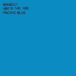 #0A8CC1 - Pacific Blue Color Image