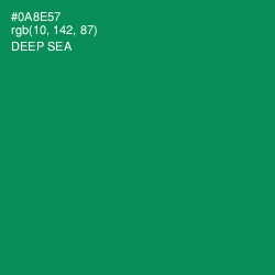 #0A8E57 - Deep Sea Color Image