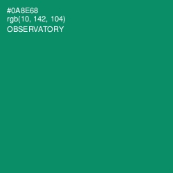 #0A8E68 - Observatory Color Image