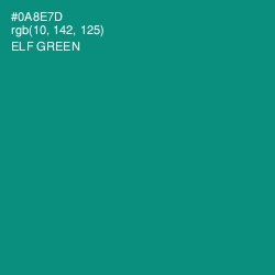 #0A8E7D - Elf Green Color Image
