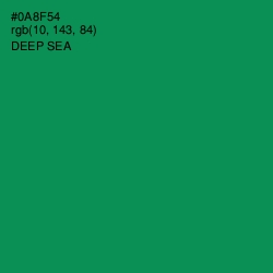 #0A8F54 - Deep Sea Color Image