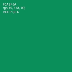 #0A8F5A - Deep Sea Color Image