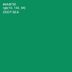 #0A8F5E - Deep Sea Color Image
