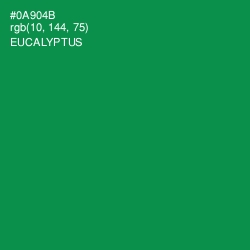 #0A904B - Eucalyptus Color Image