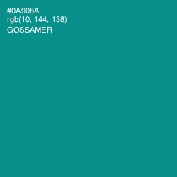 #0A908A - Gossamer Color Image