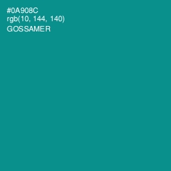 #0A908C - Gossamer Color Image