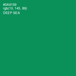 #0A9159 - Deep Sea Color Image