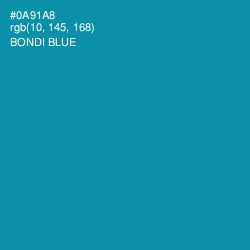 #0A91A8 - Bondi Blue Color Image