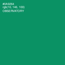#0A9264 - Observatory Color Image