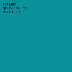 #0A929C - Blue Chill Color Image