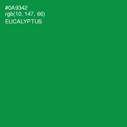 #0A9342 - Eucalyptus Color Image