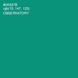 #0A937B - Observatory Color Image