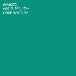 #0A937C - Observatory Color Image