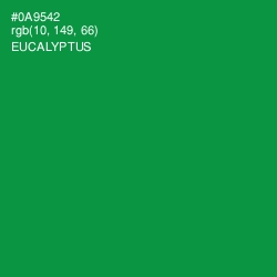 #0A9542 - Eucalyptus Color Image