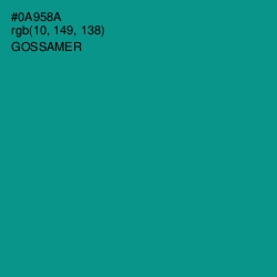 #0A958A - Gossamer Color Image