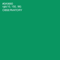 #0A9660 - Observatory Color Image