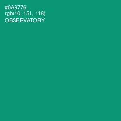 #0A9776 - Observatory Color Image