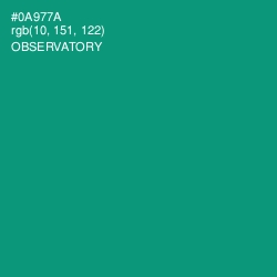 #0A977A - Observatory Color Image