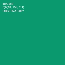 #0A986F - Observatory Color Image