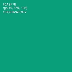 #0A9F7B - Observatory Color Image