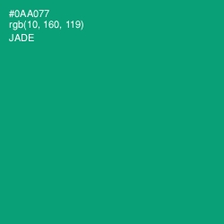 #0AA077 - Jade Color Image