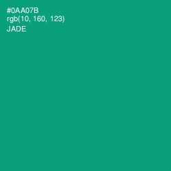 #0AA07B - Jade Color Image