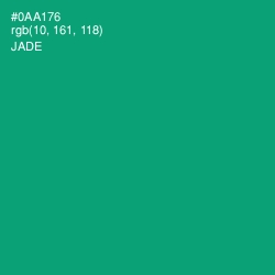 #0AA176 - Jade Color Image