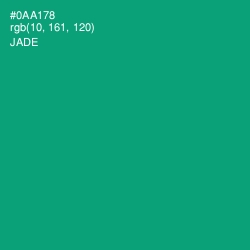 #0AA178 - Jade Color Image