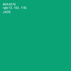 #0AA376 - Jade Color Image